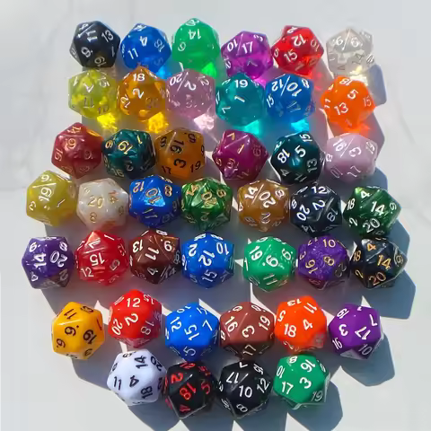 7pcs DND Dice Dados Counters D20 Magic the Gathering Dado Dices Set D&D 20 Faces Counter Cube MTG Du