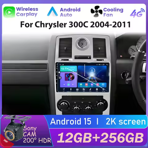 Car Radio For Chrysler 300C 2004-2011 Carplay Android Auto Stereo Multimedia Player DSP Head Unit 4G
