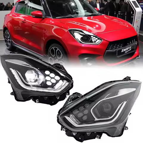 Headlight For SUZUKI Swift 2018-2021 Car автомобильные товары LED DRL Hella Xenon Lens Hella Hid H7