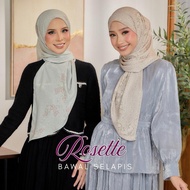 Bawal Selapis Curve Rosette Korean Chiffon