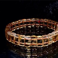 Nuwn 財富之流。 黃水晶 手排 手環 手鏈 /鈦金 招財 太陽神經叢