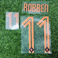 robben 11 holland away nameset nns