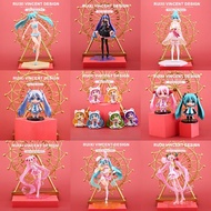Anime Hatsune Miku Cartoon Kawaii Virtual Singer Manga Statue Figurines PVC Action Figure Collectible Model Toys Cake Decor