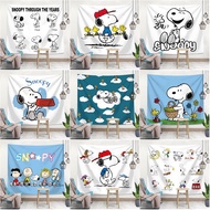 Room Hanging Cloth Decorative hanging cloth Nordic Style Hanging Cloth Background Fabric Hanging Cloth Wenqing Hanging Cloth Cartoon Hanging Cloth Cute Snoopy Hanging ClothinsCartoon Children's Room Decoration Background Fabric Bedside Bedroom Dormitory C