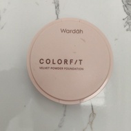 New Without Box - WARDAH Colorfit Velvet Powder Foundation 11g - 52N Almond - 11C Pink Fair