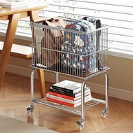書包置物架小推車-落地移動書包放置玩具收納架多功能書本書櫃(U2455)