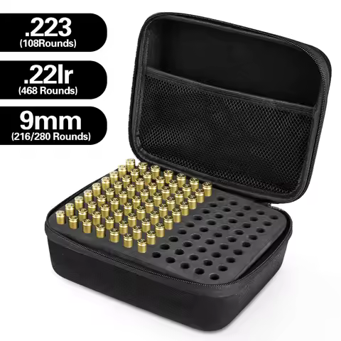 Tactical Ammo Pouches for 9mm .22lr .223 5.56mm Ammo Case Bullet Pouch Storage Bag Cartridge Storage