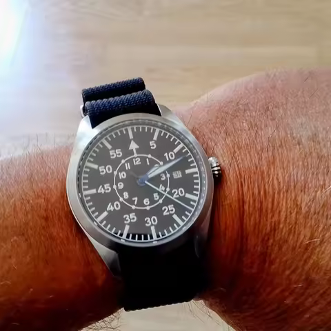 Mechanical Military Watch Nylon Field Wristwatch Automatic Miyota 8215 Male Clock Japanese Machine T