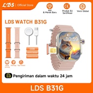 【COD】LDS B31 Kamera HD SIM Card 5G 4G RAM 4 / 64GB Smart Watch B31Ultra AMOLED GPS HD Camera WIFI Bl