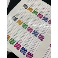 STICKER BUKU TULIS / STICKER NAMA / STICKER LABEL BUKU AKTIVITI