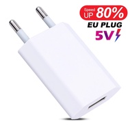 EU Plug USB Travel Wall Charger 5V 1A Power Adapter for Samsung Xiaomi Google Universal EU Quick Charger Plug