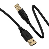 USB Printer Cable, 6FT USB 2.0 Printer Cable USB A to USB B Printer Cord, USB MiDi High Speed Scanne