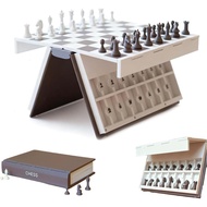 Playbook'd Chess, 3D Printed Chess Book, Chess Set, Books Design Folding Board Game for Adults, Port