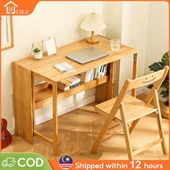 LULU Folding Table Meja Belajar 83/103CM Bamboo Study Table Computer Table Meja Komputer 学习桌