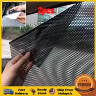 2pcs Car Auto Side Window Mesh Windshield Net Sun Shade Sticker UV Protection Tinted Window