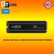 CRUCIAL T500 PCIe M.2 2280 NVME SSD WITH HEATSINK T500SSD5
