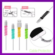Silicone cable protector Earphone Charger protector Handbebas Data protector Wire Cover cable protec