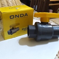 Ballvalve 1" inch PVCBV ONDA Ball Valve Stop Valve Plain Stop Valve 1