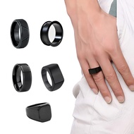 Guten Inc - Black Stainless Steel Men's Ring