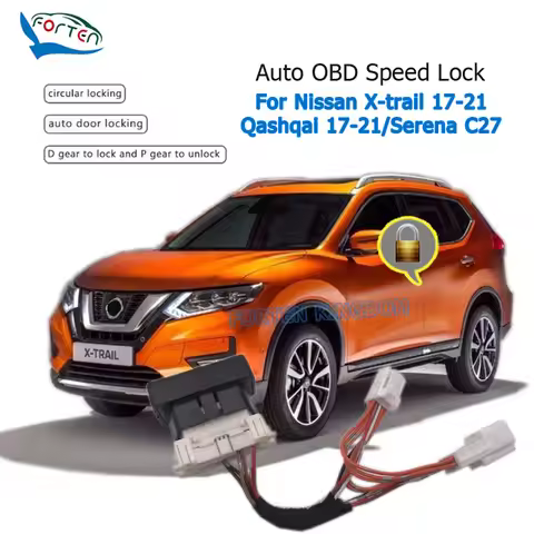 Forten Kingdom Car 4 door Auto Speed Lock & Unlock Device For Nissan Xtrail X-Trail 2017+/ Qashqai 2