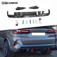 On sale Carbon Fiber Rear Bumper Diffuser Lip Splitters for BMW F95 X5M F96 X6M 2020-2024 Rear Diffu