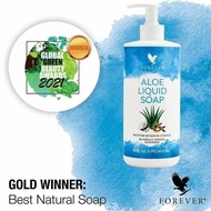 FOREVER LIVING Liquid Soap Sabun Aloe Hand Face and Shaving Soap Argan oil jojoba infuse moisture