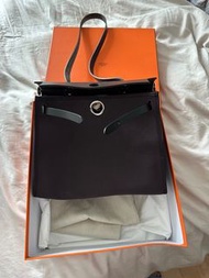 Hermes Herbag 31 紫黑色經典