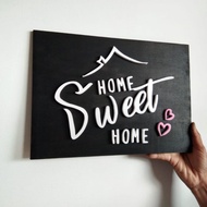 HIASAN DINDING 3D wall decoration embossed home sweet home