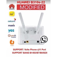 Ready Stock Huawei B310 B618 B525 for Malaysia  unlimited Hotspot 4G/3G LTE Router modify