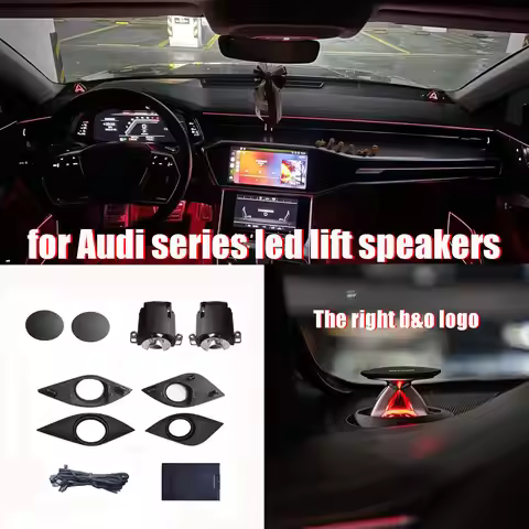 LED Ambient Lights for Audi A4 A5 A6 Q5 Q7 Q8 B9 C8 C7 LED Lifting Tweeter Dashboard Smart Speaker C