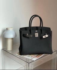 現貨Hermes Birkin 30 黑銀Togo皮