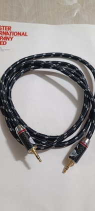 3.5mm 公對公1.5 音源線 碳纖維接頭