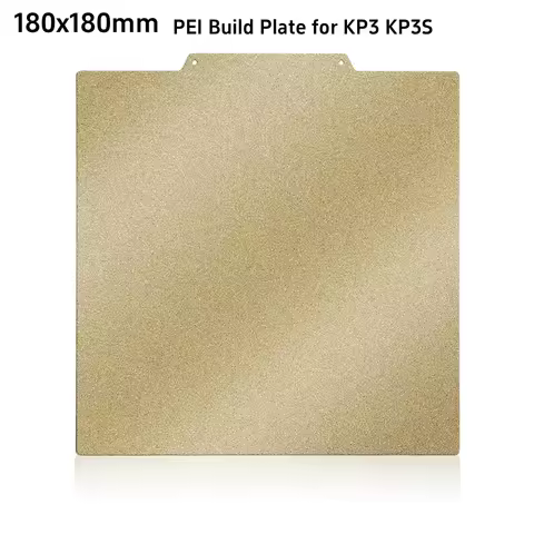 PEI Build Plate KP3 KP3S 180x180mm Double Sided Textured Steel Sheet Spring Removable Flexible Print