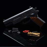 Ulanlan Gun Building Kit, Building Blocks Gun Toy Sets, 1:1 M1911 Pistol Model, Mechanical Weapon Mo