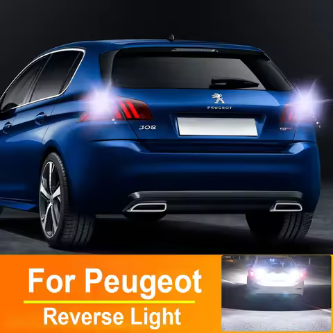 2pcs LED Reverse Light Backup Lamp P21W BA15S 1156 For Peugeot 307 206 207 208 308 3008 5008 107 106