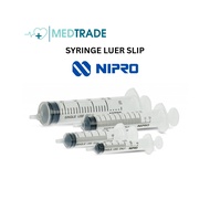 Syringe (Nipro) Luer Slip - 5pcs (1ml/3ml/5ml/10ml)
