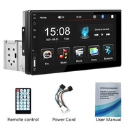 7 นิ้ว1din รถวิทยุ MP5 เครื่องเสียงรถยนต์ เครื่องเล่นวิทยุในรถยนต์ขนาด หน้าจอสัมผัสมัลติมีเดีย SD / 