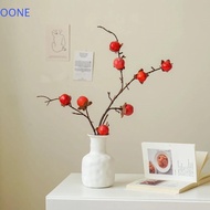 OONE Artificial Persimmon Branch, Plastic Realistic Simulation Persimmon Fruit, Bonsai Decoration 8 