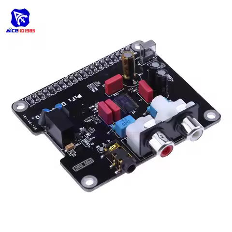 HIFI DAC Audio Sound Card Module PCM5122 I2S Interface 384KHz LED Indicator for Raspberry pi /2/3/B+