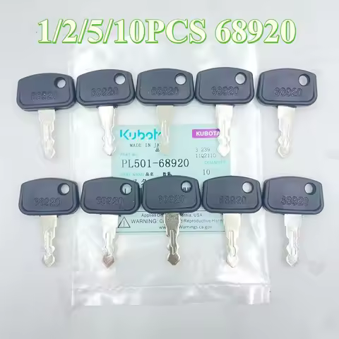 1/2/5/10PCS PL501-68920 Ignition Key 68920 for RTV, B,BX, F, GR, ZD, RTV500, RTV900 Series