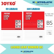 (100 Sheets) Loose Leaf Joyko B5 Striped B5 Binder File Paper