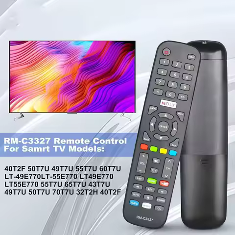 New RM-C3327 KT1746-HG1 Remote Control for JVC TV Remote and Polaroid TV Remote Replacement LT-55E77