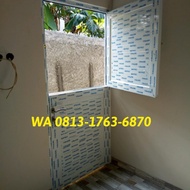 sale pintu aluminium potong 2 daun berkualitas