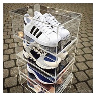 Dustproof Basketball Shoes Acrylic Storage Box Shoe Box Organic Glass Display Square Lid Shoe Box Ho