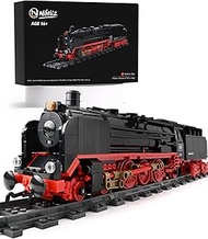 Nifeliz BR01 Steam Train Building Kit and Engineering Toy, Collectible Steam Locomotive Display Set, Train Set with Train Tracks, Top Present for Train Lovers (1173 PCS)