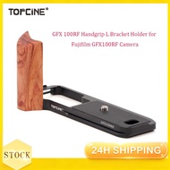 GFX 100RF Handgrip L Bracket Holder with Wooden Grip for Fujifilm GFX100RF Vlog Digital Camera,with 