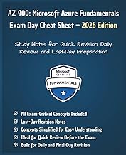 AZ-900: Microsoft Azure Fundamentals Quick Reference – 2026 Edition: Study Notes for Quick Revision,