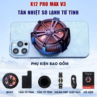Quạt tản nhiệt điện thoại máy tính bảng X12 Pro Max V3 sò lạnh từ tính tản nhiệt sò lạnh Ipad