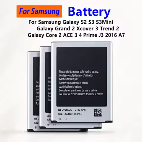 Replacement Phone Battery EB-L1G6LLA EB-BG530CBU EB-F1A2GBU For Samsung Galaxy S3 Mini S2 Grand 2 J3