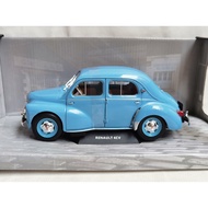 [Ready Stock 1 Set] SOLIDO 1/18 RENAULT 4CV 1956 RENAULT Car Model Alloy Can Open Left Right Door Fr